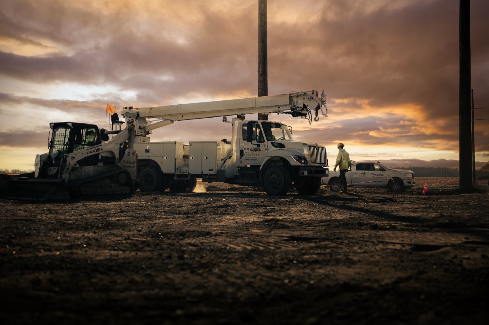 Lineman utility worker photography